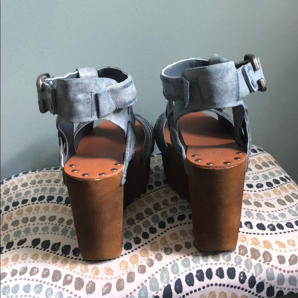 Joes jeans leather wedges - Picture 4 of 7